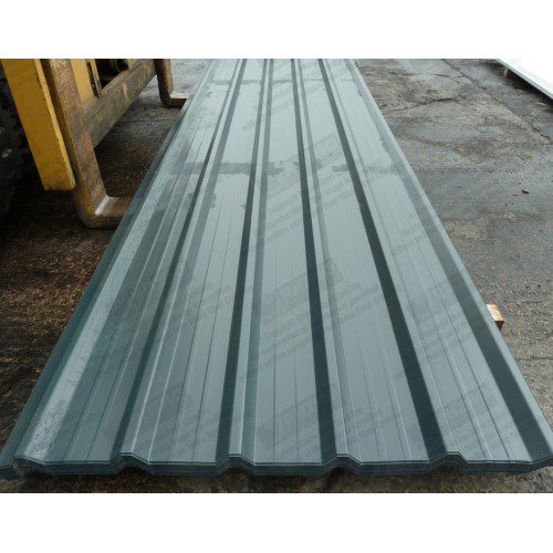 Anthracite (Dark Grey) PVC Plastisol Coated Box Profile Roofing Sheets