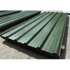 Bulk Juniper Green PVC Plastisol Box Profile Roofing Sheets