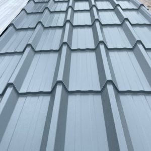 Tile Effect Merlin Grey PVC Leather Grain Roofing Sheets