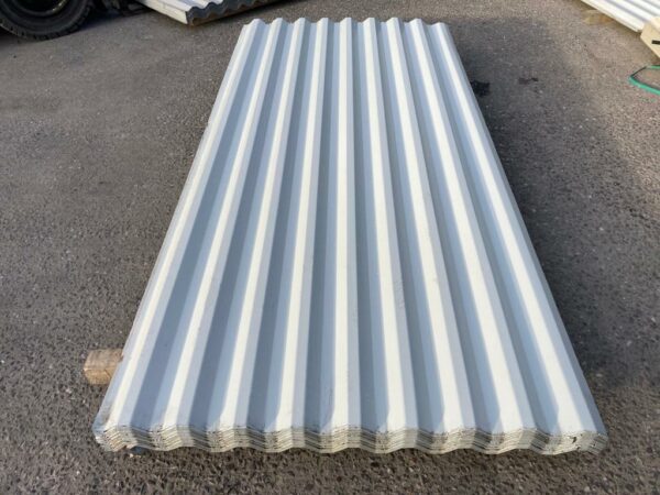 Goosewing Grey PVC Coated Scintilla Finish Box Profile Roofing Sheet
