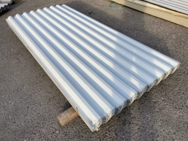 Goosewing Grey PVC Coated Scintilla Finish Box Profile Roofing Sheets