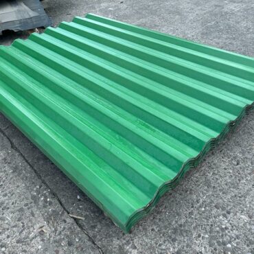 Packs of 5ft (1.52m) and 6ft (1.82m) Heritage Green PVC Box Profile  Roofing Sheets