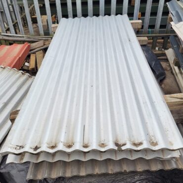 Galvanised Steel 3” Corrugated Roofing Sheets, 0.4mm Gauge, 800mm cover width once fitted