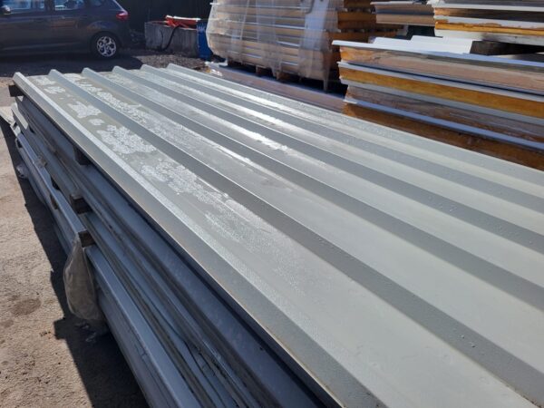 Very Cheap Goosewing Grey PVC Coated Box Profile 31/1000 Galvanised Steel Roofing Sheets