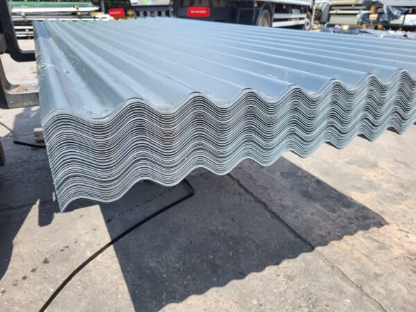 Cheap packs of Anthracite PVC Coated Corrugated 3” Profile Galvanised Steel Roofing / Cladding Sheets, 0.5mm Gauge (1m Cover) - Image 3