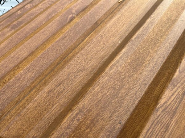 Cheap Oak Woodgrain PVC Plastisol Coated Steel Box Profile Roofing Sheets - Image 4