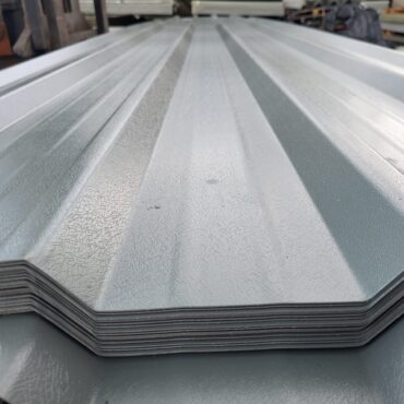 Very Cheap packs of Merlin Grey PVC Coated Leather Grain Finish Galvanised Steel 0.7mm Heavy Gauge Box Profile 32/1000 Roofing Sheets