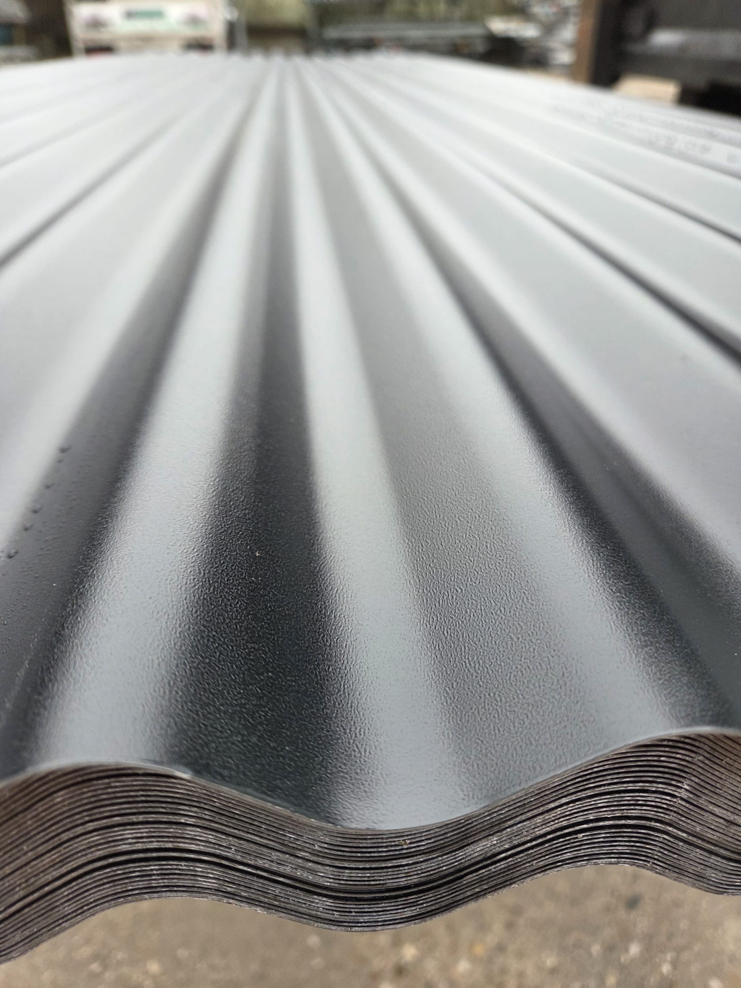 Very Cheap Corrugated Black Polyester Coated Galvanised Steel Roofing Sheets from stock - Image 3