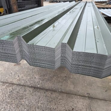 Special Offer - packs of Juniper Green PVC Plastisol Coated Galvanised Steel Box Profile 32/1000 Roofing Sheets
