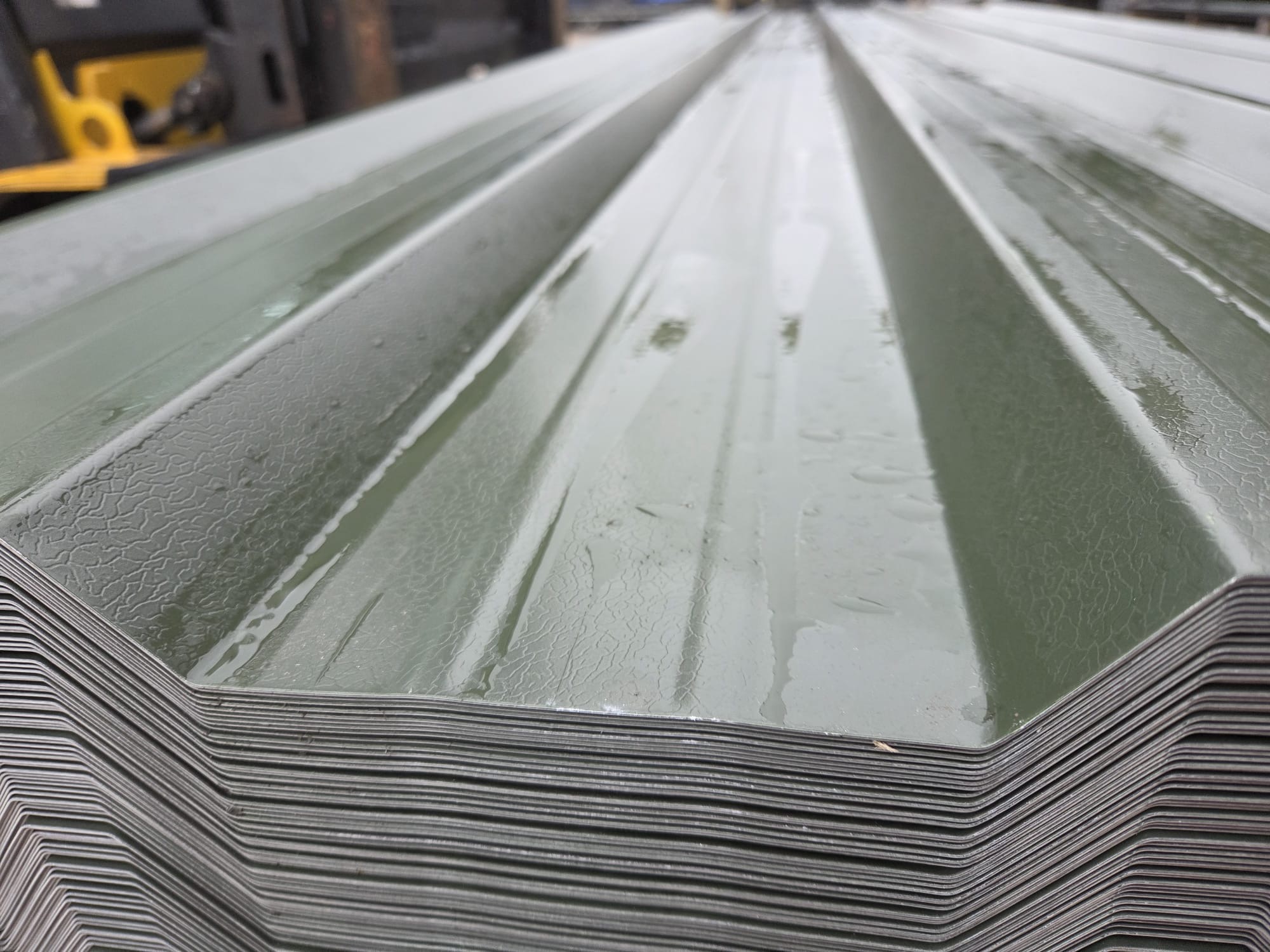 Special Offer - packs of Juniper Green PVC Plastisol Coated Galvanised Steel Box Profile 32/1000 Roofing Sheets - Image 3