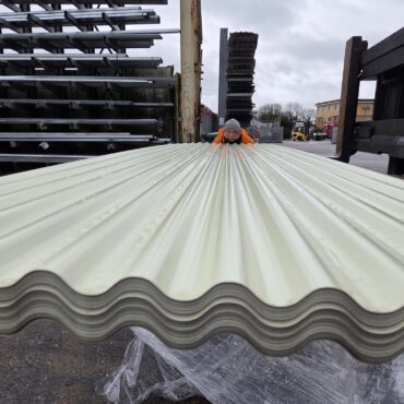 Very Cheap Corrugated Meadowland (Light Green) PVC Plastisol Coated Scintilla Galvanised Steel Roofing Sheets from stock