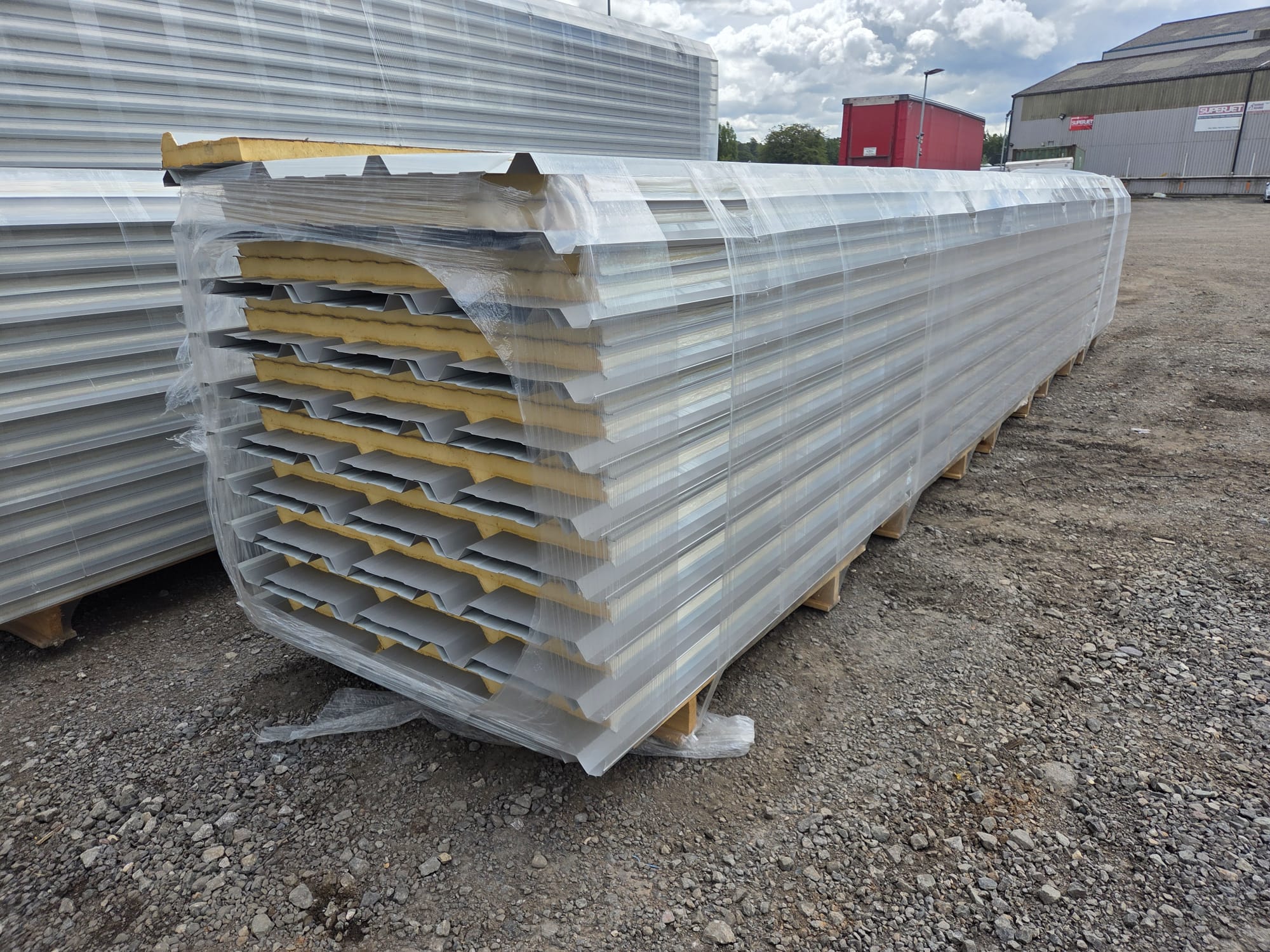 Very Cheap Trisomet 333 Composite Panels / 40mm Insulated Box Profile Steel Roofing Sheets in Goosewing Grey with a Plastisol Coated Finish – Packs to clear - Image 4