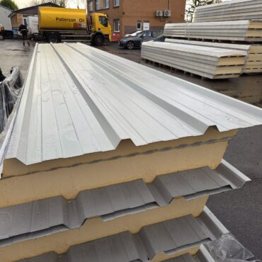 Very Cheap Trisomet 333 Composite Panels / Insulated Box Profile Steel Roofing Sheets in Various Colours & Thicknesses – Packs to clear