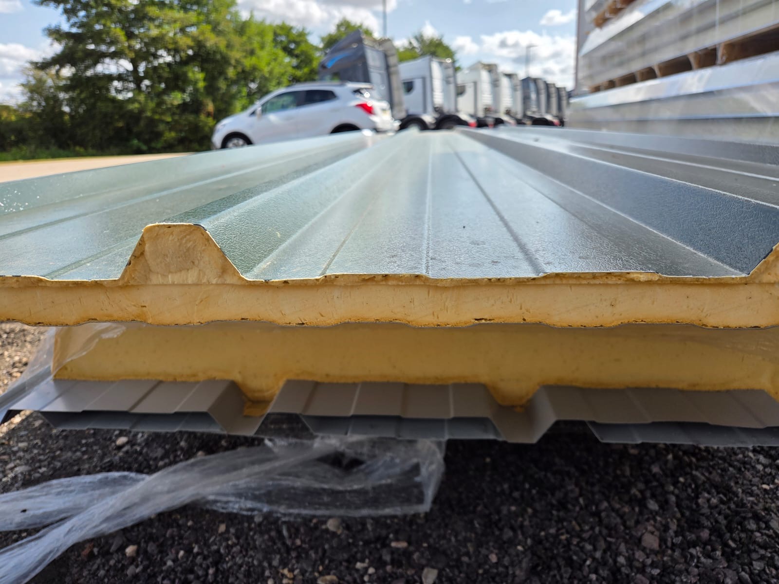 Very Cheap Trisomet 333 Composite Panels / Insulated Box Profile Steel Roofing Sheets in Various Colours & Thicknesses – Packs to clear - Image 4