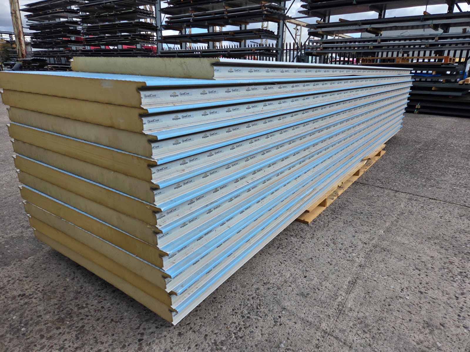 Very Cheap Micro Ribbed Composite Panels / 80mm Insulated Steel Roofing Sheets in White Polyester Coated Finish – Packs of 4.22m & 4.83m to clear - Image 2